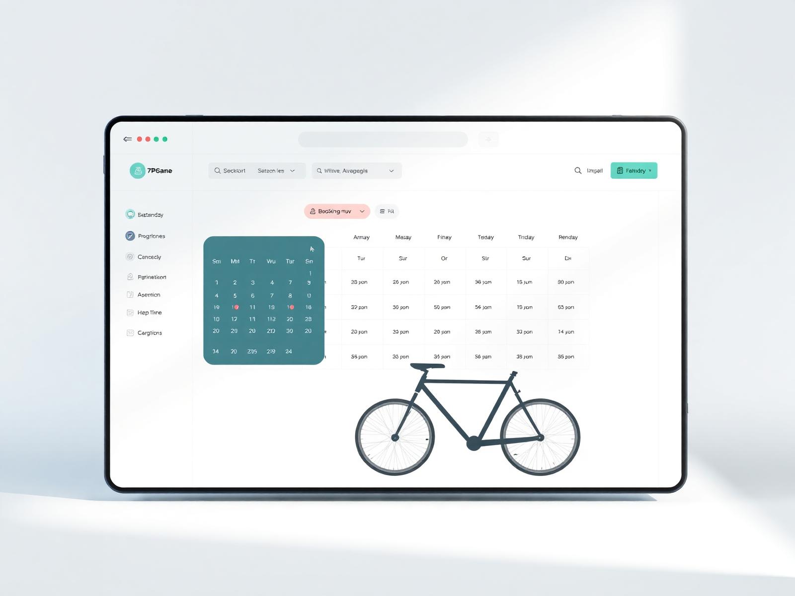 Custom booking dashboard